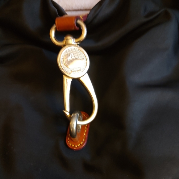 Dooney and Bourke-Logo Lock Nylon Bag - Picture 3 of 5